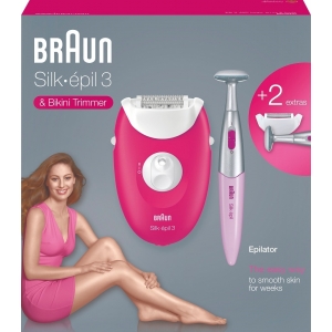 BRAUN SE3420 EPILAATTORI + BIKINITRIMMERI - Bat Power Oy